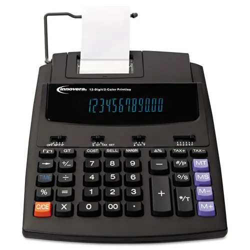 16000 Two-Color Roller Printing Calculator, Black/red Print, 2.7 Lines/sec Questions & Answers