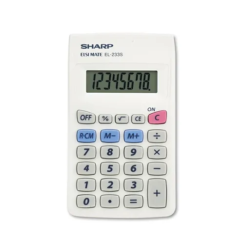 EL233SB Pocket Calculator, 8-Digit LCD Questions & Answers