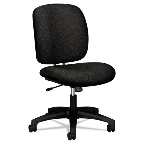 COMFORTASK TASK CHAIR, SUPPORTS UP TO 300 LBS, 100% OLEFIN, BLACK SEAT, BLACK BACK, BLACK BASE Questions & Answers