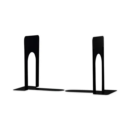 Economy Bookends, Nonskid, 5.88 x 8.25 x 9, Heavy Gauge Steel, Black, 1 Pair Questions & Answers