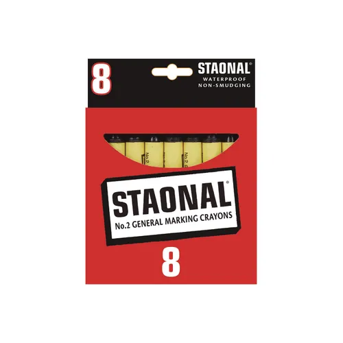 Staonal Marking Crayons, Black, 8/Box Questions & Answers