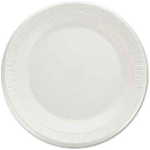 Quiet Classic 9" Laminated Foam Plates, 125 / Pack, 9" Diameter, White, Foam Body, 4 / Carton Questions & Answers