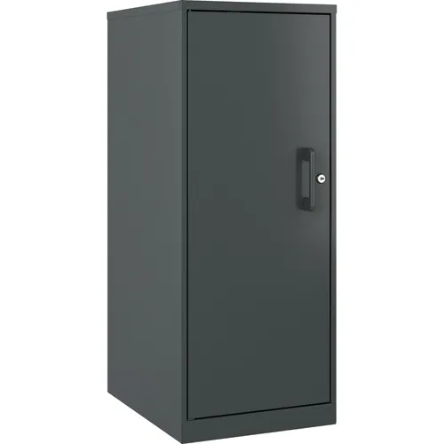 Storage Cabinet, 18" x 14.3" x 35.5", 3 x Shelf(ves), Locking Door, Welded, Durable, Humidity Resistant, Temperature Resistant, Graphite, Steel, Recycled Questions & Answers