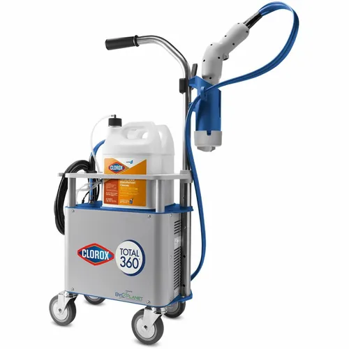 Total 360 Electrostatic Sprayer, Suitable For School, Office, Kitchen, Restroom, Waiting Room, Patient Room, Airport, Disinfectant, 32" Height, 12.5" Width, 1 Each Questions & Answers