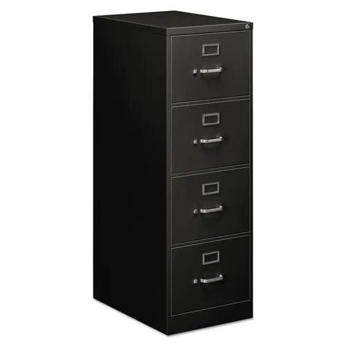 Economy Vertical File, 4 Legal-Size File Drawers, Black, 18" x 25" x 52" Questions & Answers