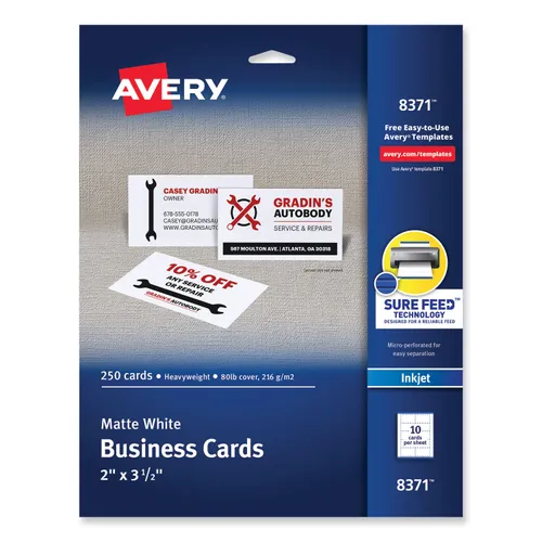 Printable Microperforated Business Cards w/Sure Feed Technology, Inkjet, 2 x 3.5, White, 250 Cards, 10/Sheet, 25 Sheets/Pack Questions & Answers