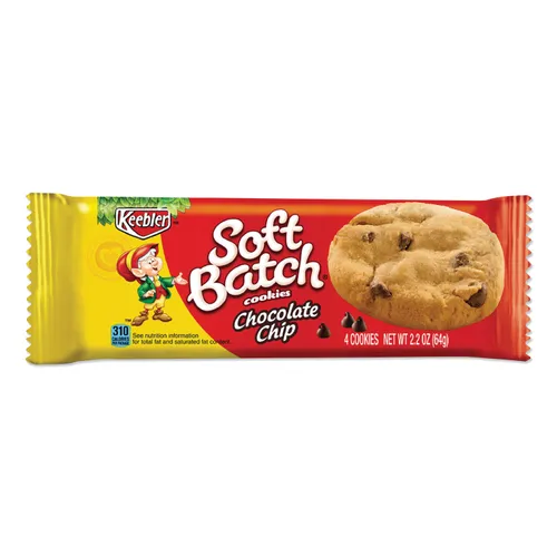 Soft Batch Chocolate Chip Cookies, 2.2 oz, 12/Box Questions & Answers