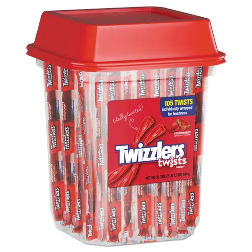 Strawberry Twizzlers Licorice, Individually Wrapped, 2lb Tub Questions & Answers