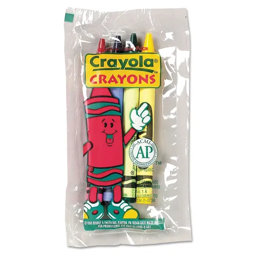 Classic Color Cello Pack Party Favor Crayons, 4 Colors/Pack, 360 Packs/Carton Questions & Answers