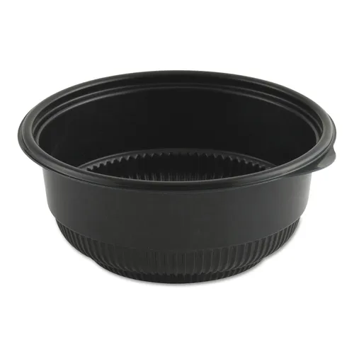 MicroRaves Incredi-Bowl Base, 20 oz, 5.75" Diameter x 2.43"h, Black, Plastic, 250/Carton Questions & Answers