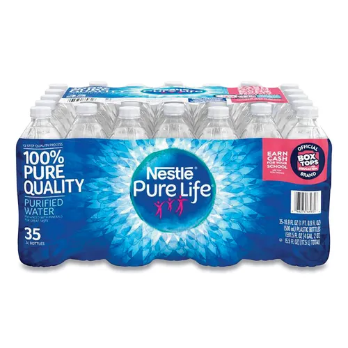 Pure Life Purified Water, 16.9 oz Bottle, 35 Bottles/Carton Questions & Answers