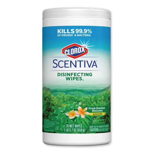 Scentiva Disinfecting Wipes, Fresh Brazilian Blossoms, 70 Wipes/Canister Questions & Answers