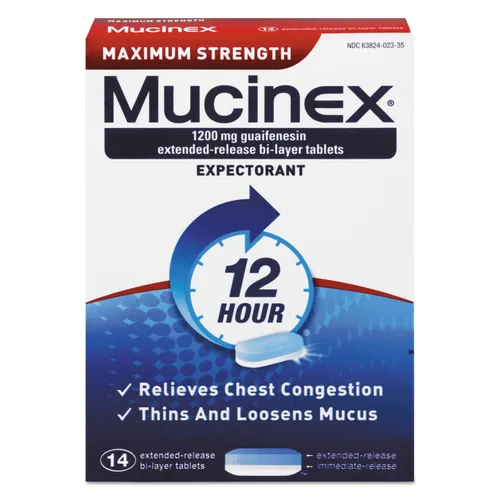 Maximum Strength Expectorant, 14 Tablets/Box Questions & Answers