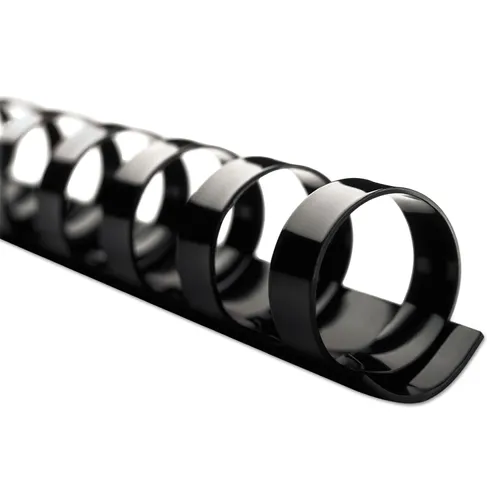 CombBind Standard Spines, 1" Diameter, 225 Sheet Capacity, Black, 100/Box Questions & Answers