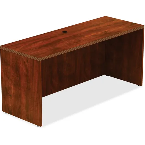 Chateau Series Credenza, 1.5" Top, 66" x 24"30", Reeded Edge, Cherry Laminate Table Top Questions & Answers