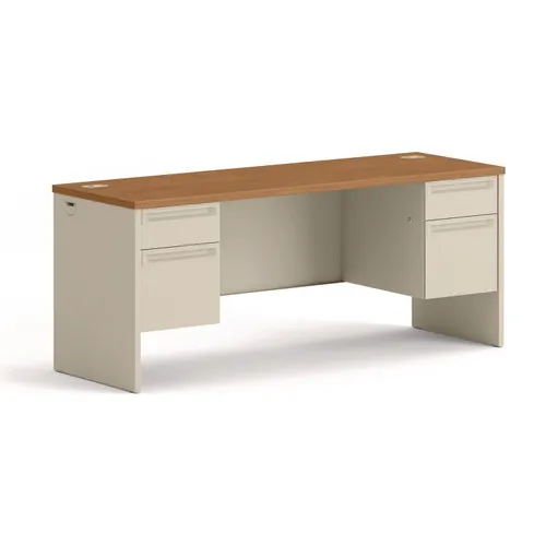 38000 Series Kneespace Credenza, 72w x 24d x 29.5h, Harvest/Putty Questions & Answers