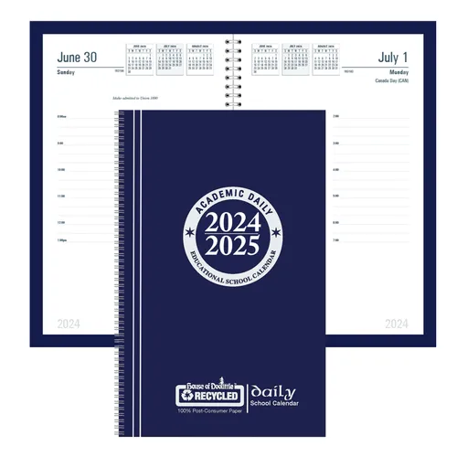 Does the school calendar book lay flat for easy note taking?