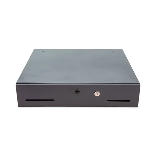 Metal Cash Drawer, Coin/Cash, 10 Compartments, 16 x 11.25 x 2.25, Black Questions & Answers