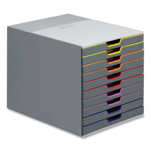 What is the depth of each drawer in the 761027 VARICOLOR Stackable Box?